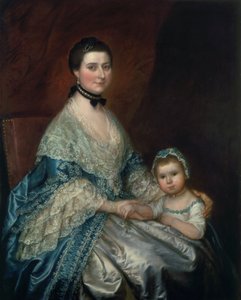 Mrs. Bedingfield e sua figlia, 1760s